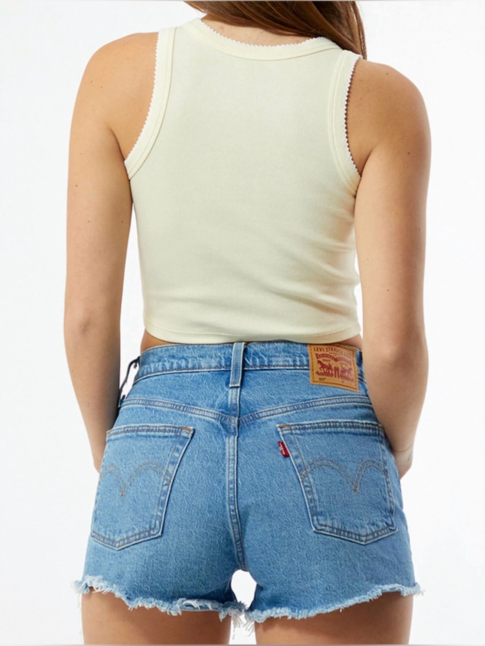 Levi’s 501 Original Medium Blue Denim Shorts - Picture 2 of 6